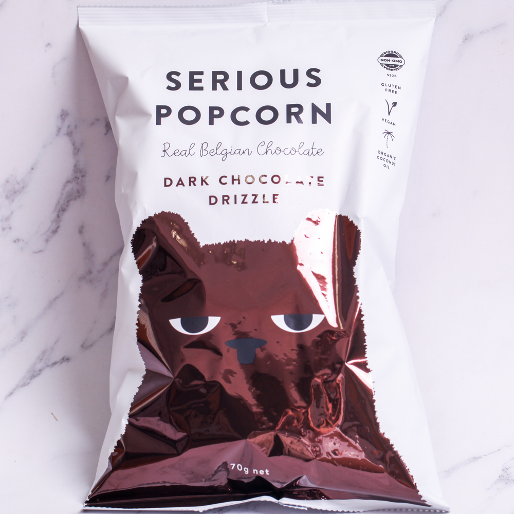 Organic Popcorn, Dark Chocolate Drizzle - Serious Food Co